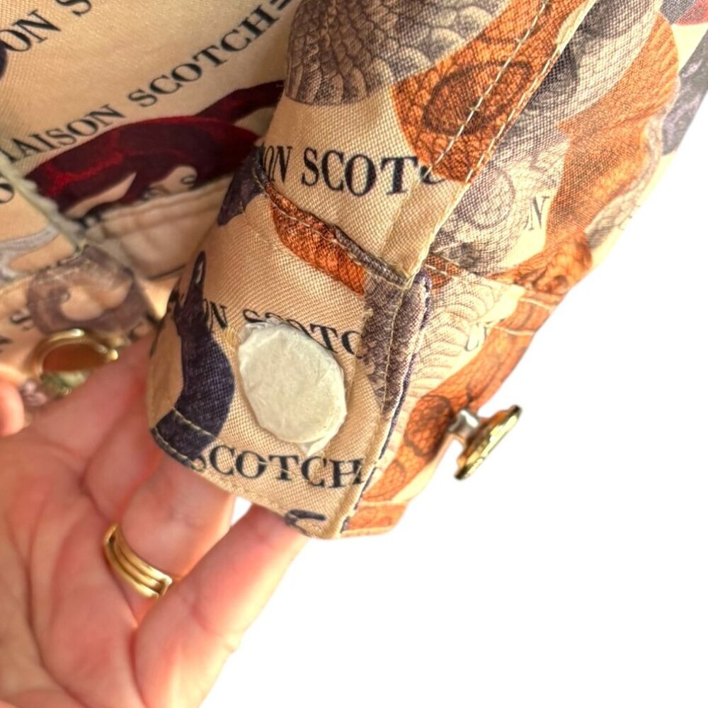 SCOTCH & S0DA Maison Bomber Jacket NWOT MultiColor Snakes with Gold Detail Sz S - Picture 14 of 14